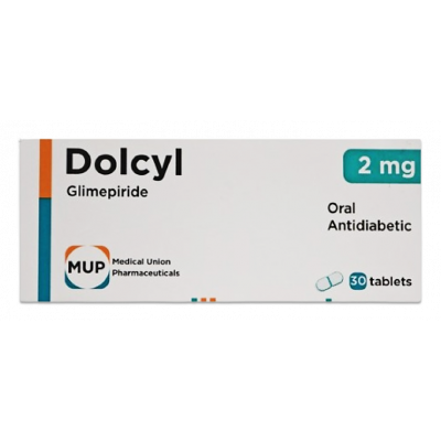 DOLCYL 2 MG ( GLIMEPIRIDE ) 30 TABLETS